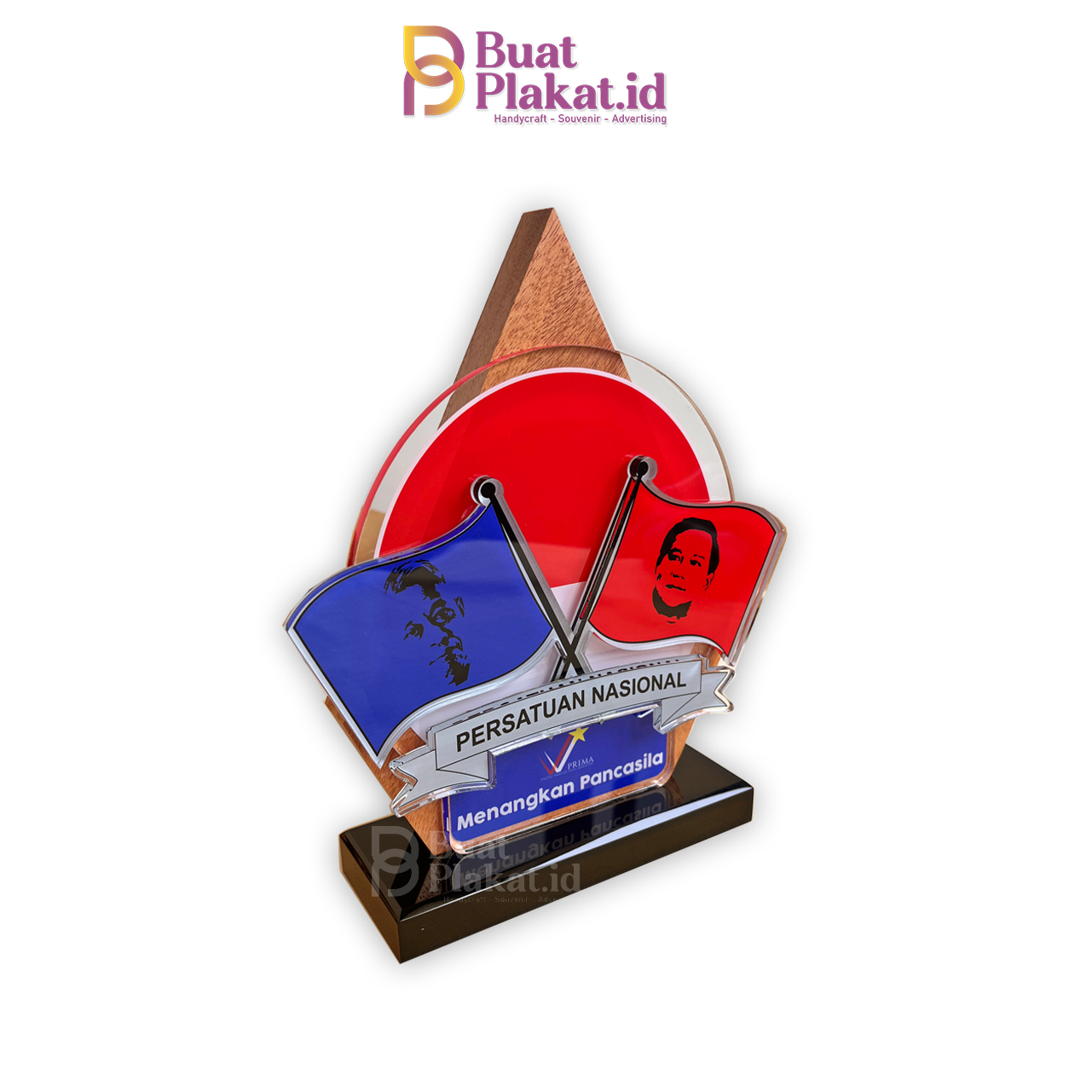 Plakat Akrilik Persatuan Nasional Menangkan Pancasila